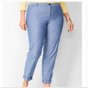 Talbots The Weekend Blue Cotton Chinos 14W